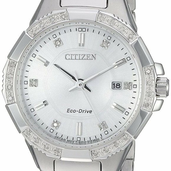 Citizen Diamond 30mm Eco Drive Watch! New! main image 5